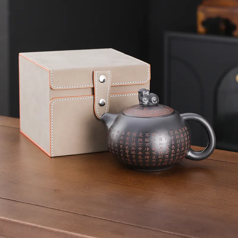 【工藝精湛】復古紫陶茶壺名家純手工匠心製作